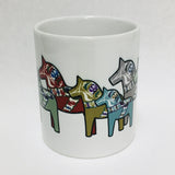 Dala Horse herd coffee mug