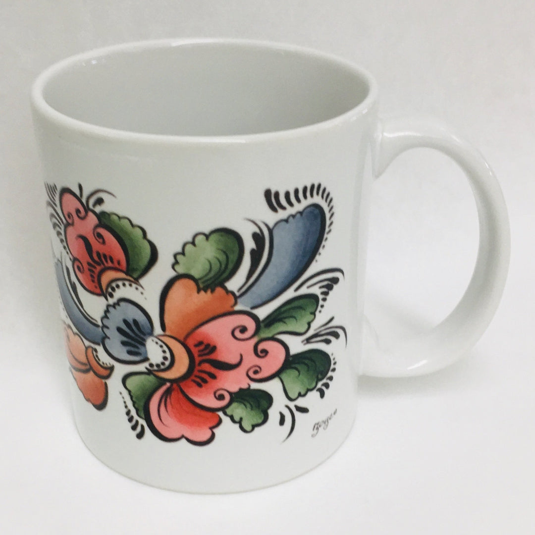 Rosemaling coffee mug