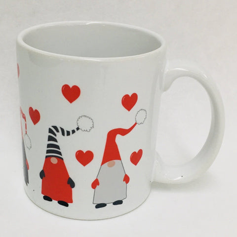 Gnomes & Hearts coffee mug