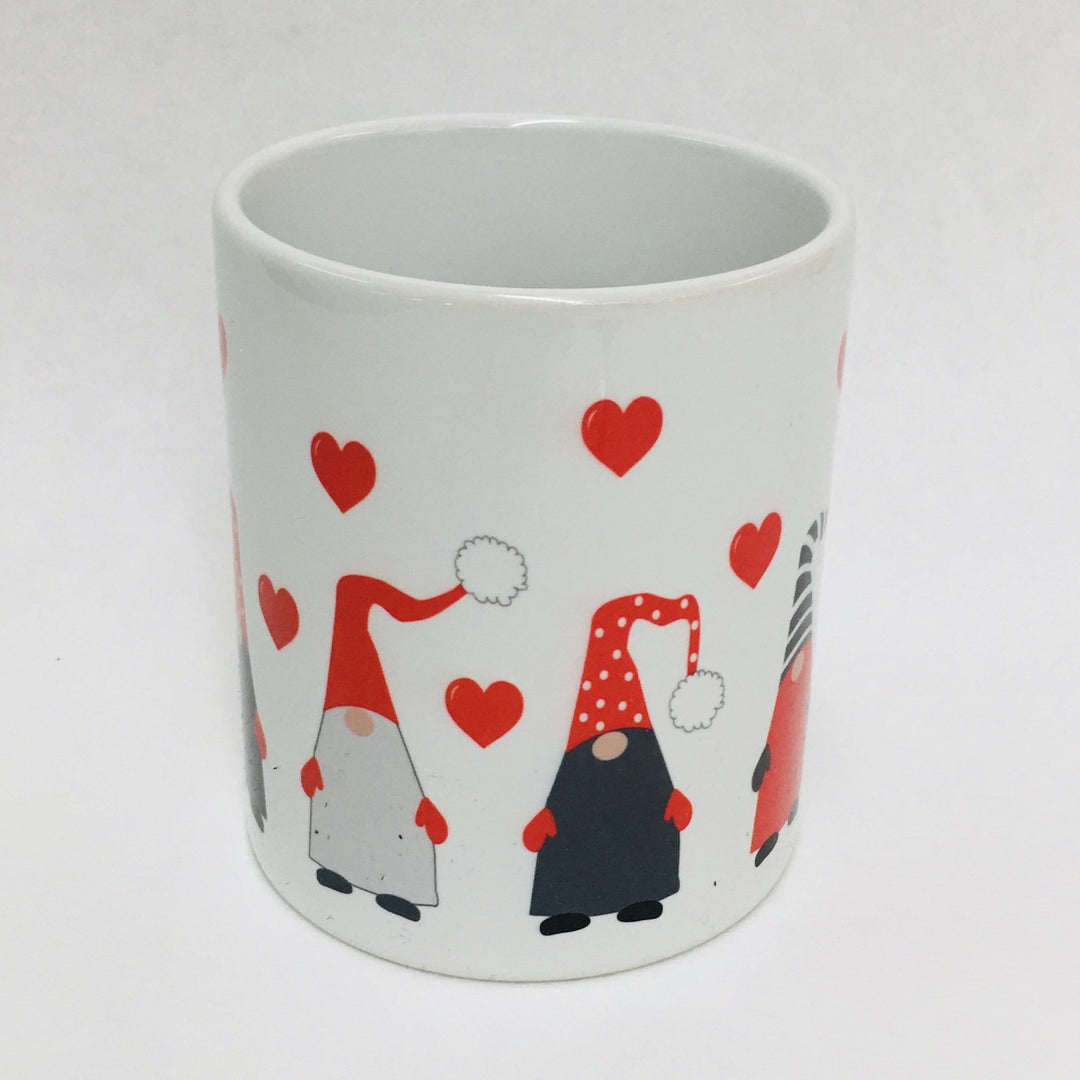 Gnomes & Hearts coffee mug