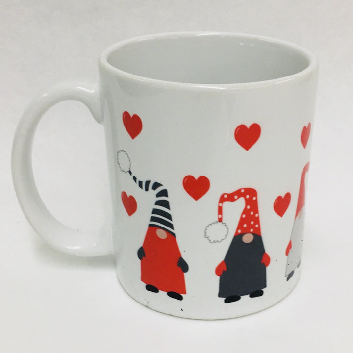 Gnomes & Hearts coffee mug