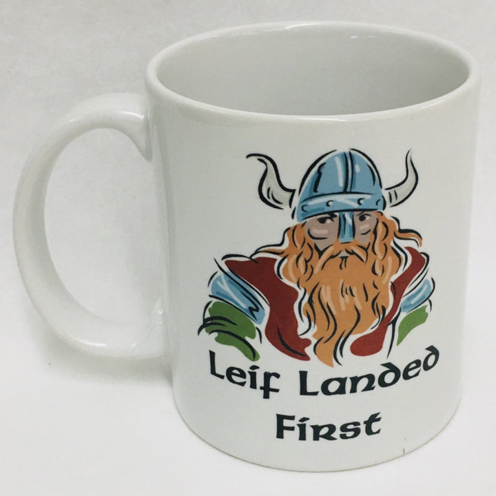 Leif Landed First coffee mug