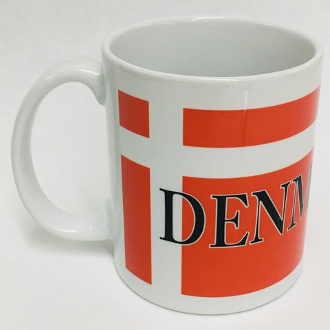 Denmark Flag & Crest coffee mug