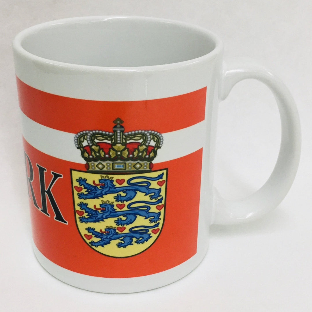 Denmark Flag & Crest coffee mug