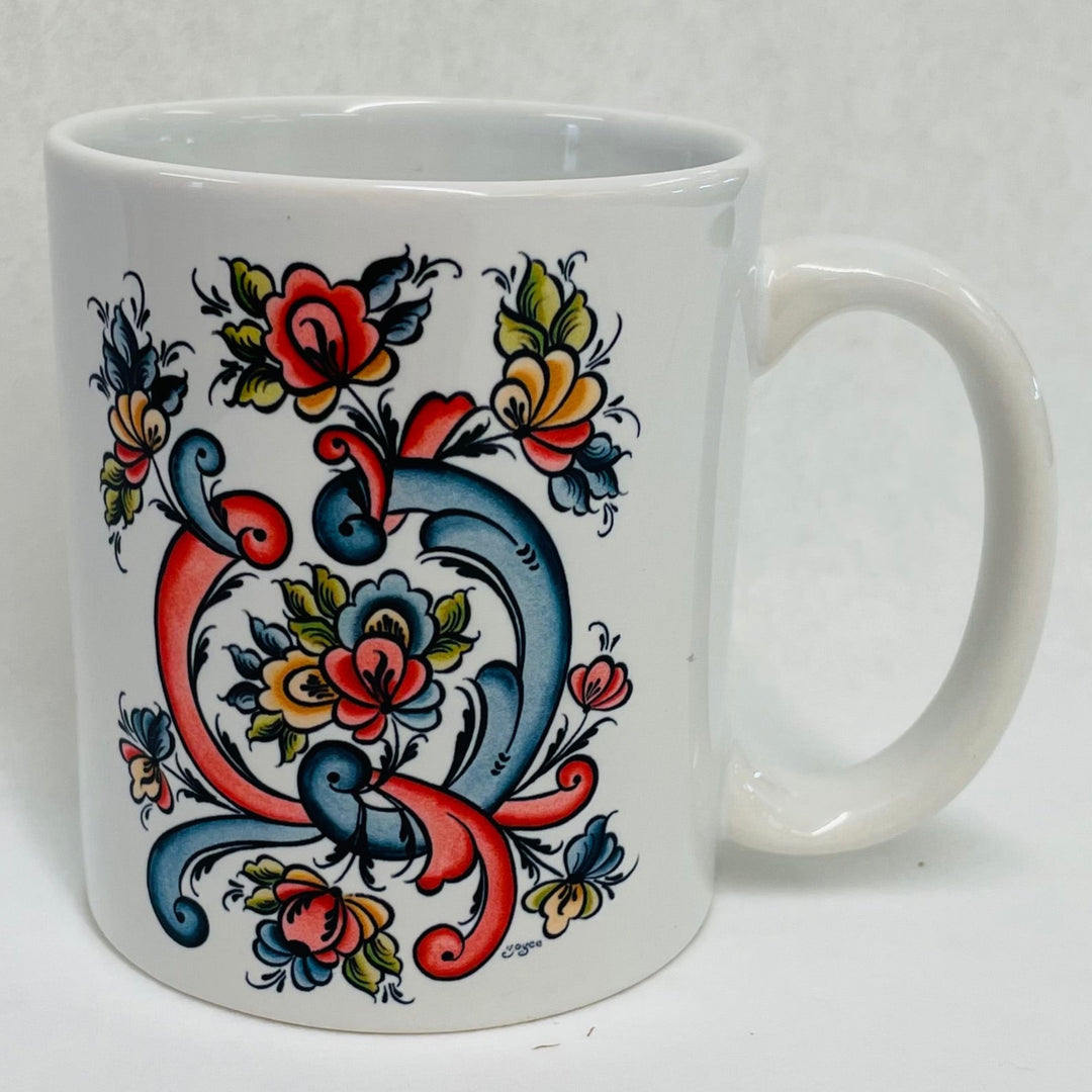 Rosemaling coffee mug