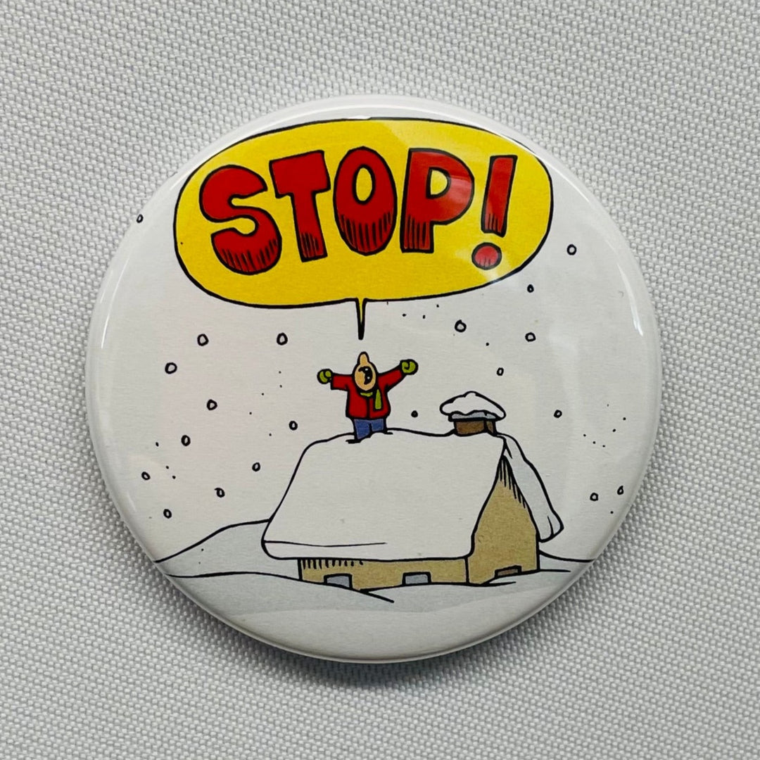 Stop! round button/magnet