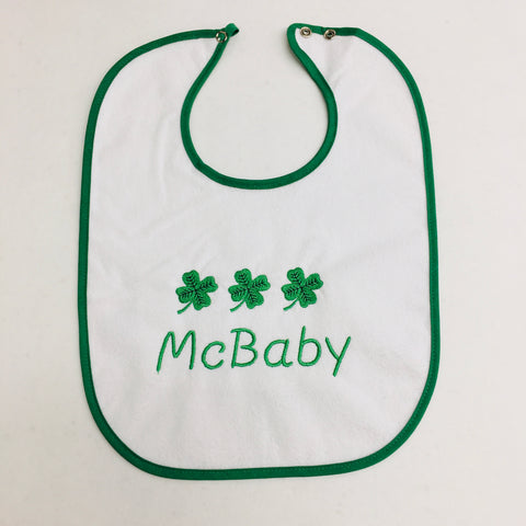 Baby Bib, McBaby on Green