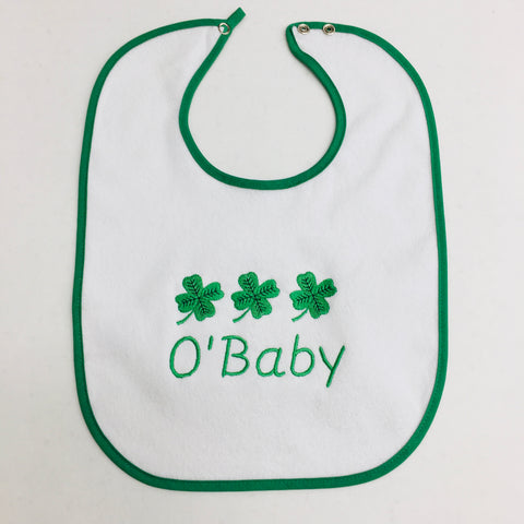 Baby Bib, O'Baby on Green