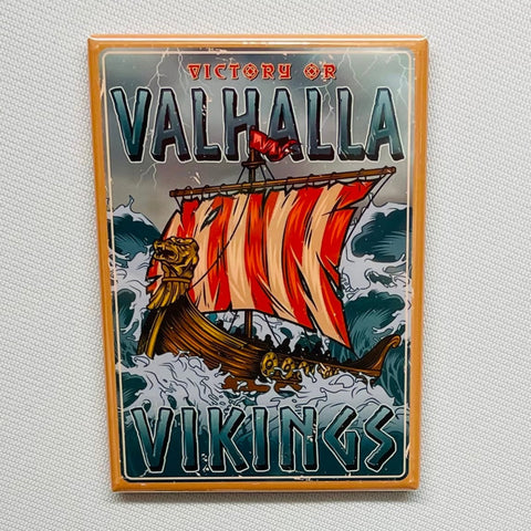 Rectangle Magnet, Vikings Victory or Valhalla