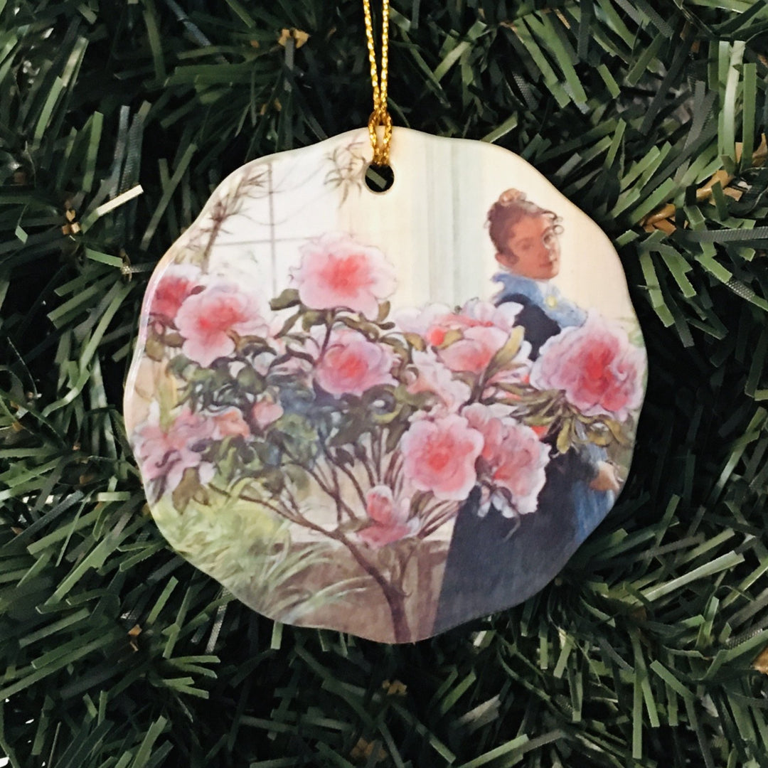 Ceramic Ornament, Carl Larsson Azaleas