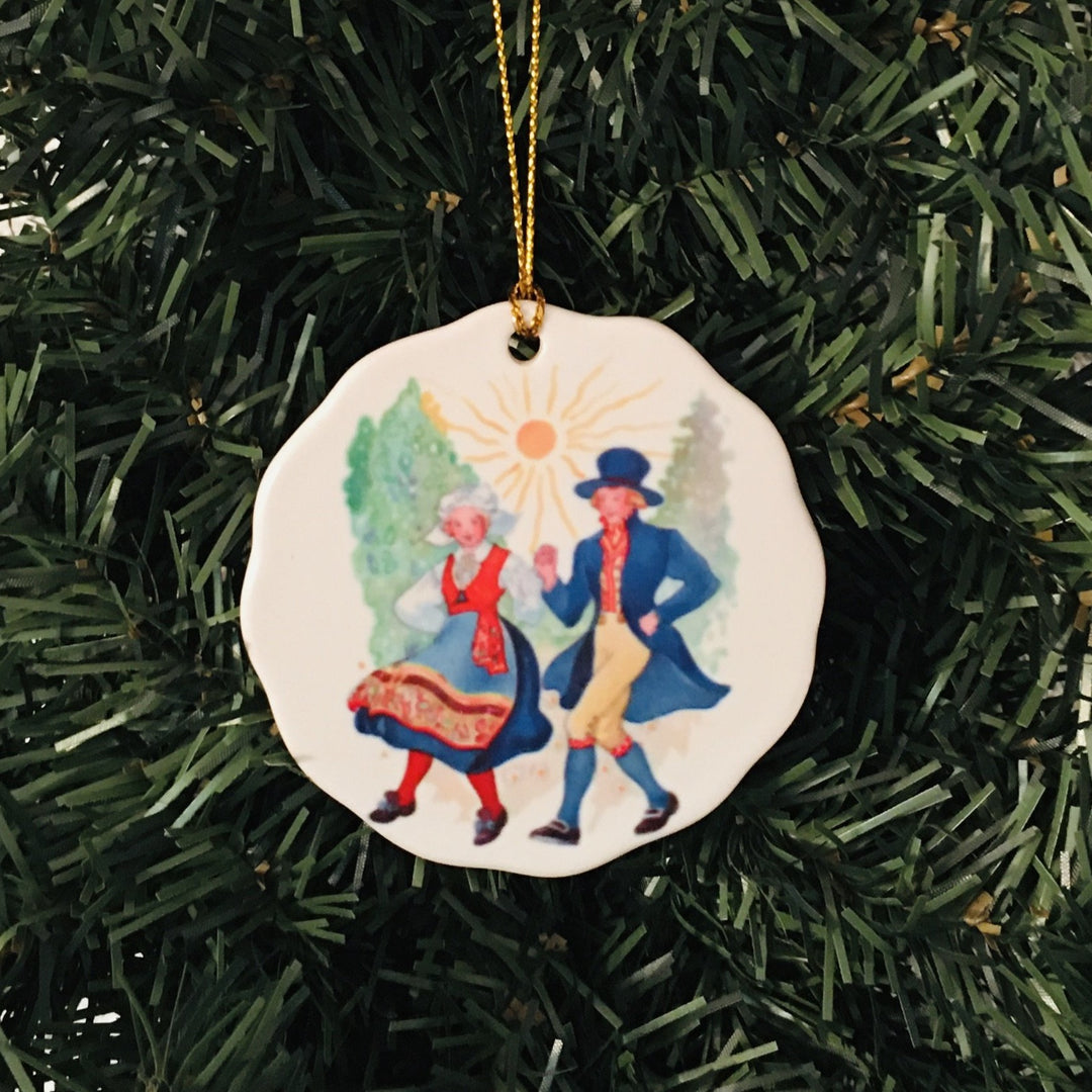 Ceramic Ornament, Swedish dancers