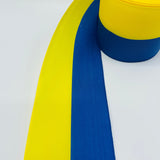 Fabric Ribbon Trim by the yard - Yellow & Blue