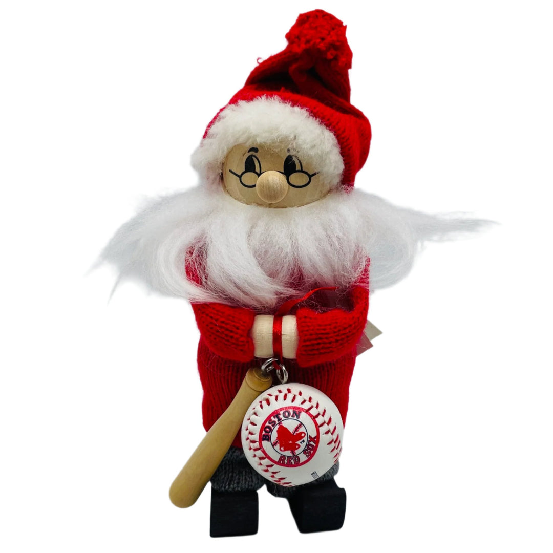 Swedish tomte with Red Sox baseball and bat