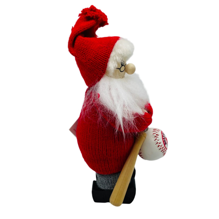 Swedish tomte with Red Sox baseball and bat