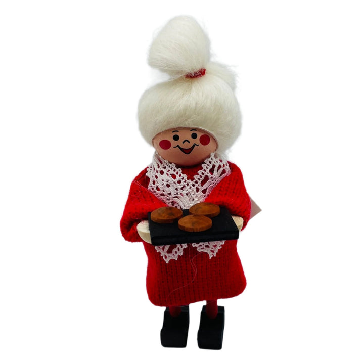 Swedish Tomte Lady with Tray of Cookies