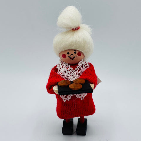 Swedish Tomte Lady with Tray of Cookies