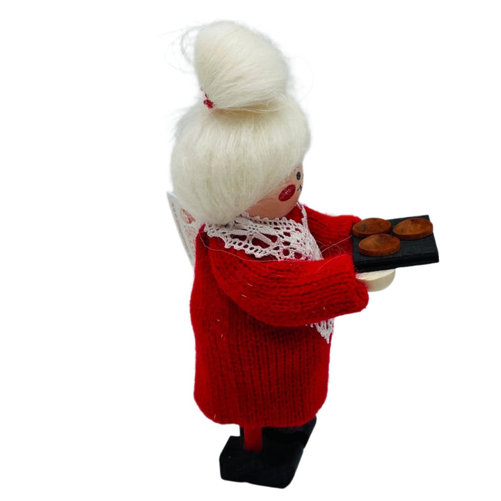 Swedish Tomte Lady with Tray of Cookies