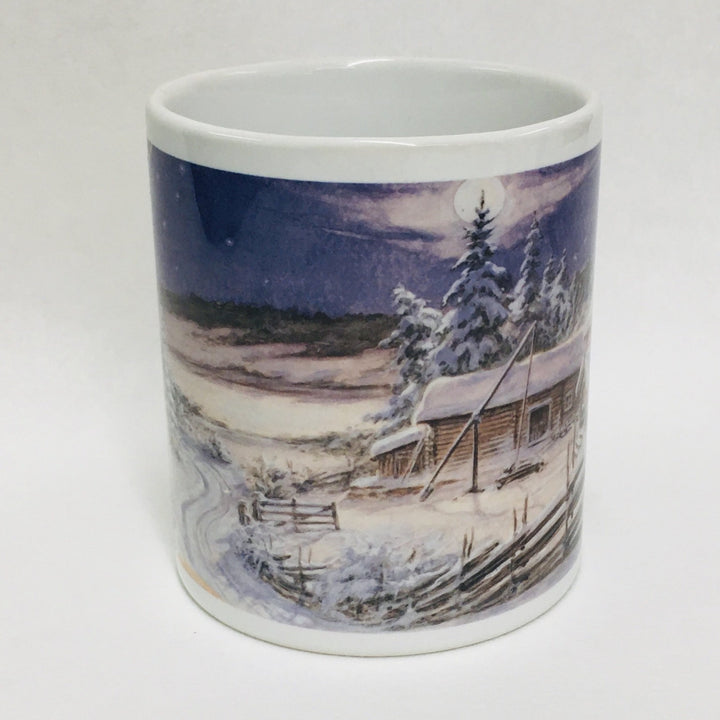 Tomte and cat coffee mug