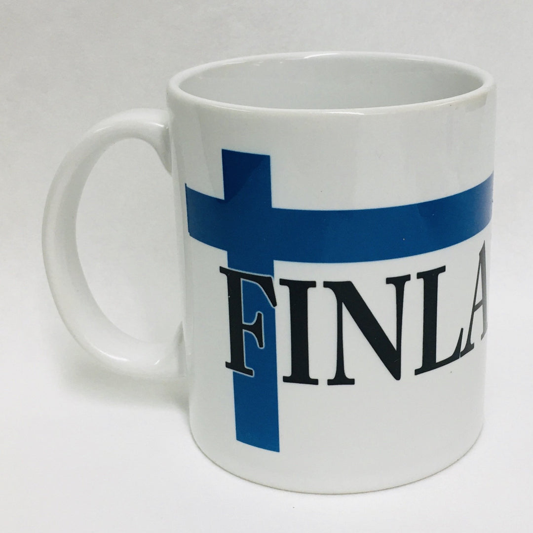 Finland Flag & Crest coffee mug