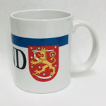 Finland Flag & Crest coffee mug