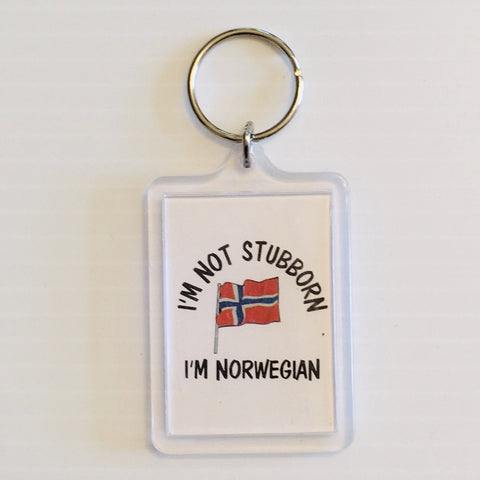 Keyring,  I'm not Stubborn I'm Norwegian
