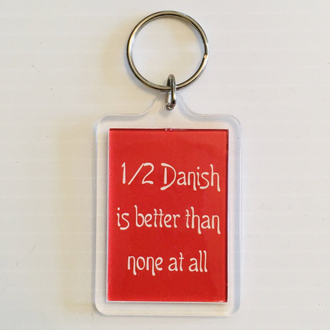Keyring, 1/2 Danish is better than none at all