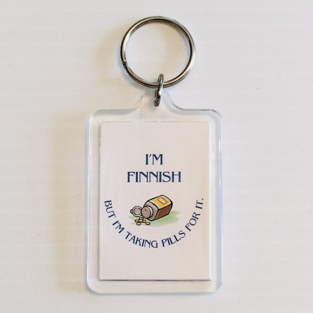 Keyring, I'm Finnish but I'm taking pills for it