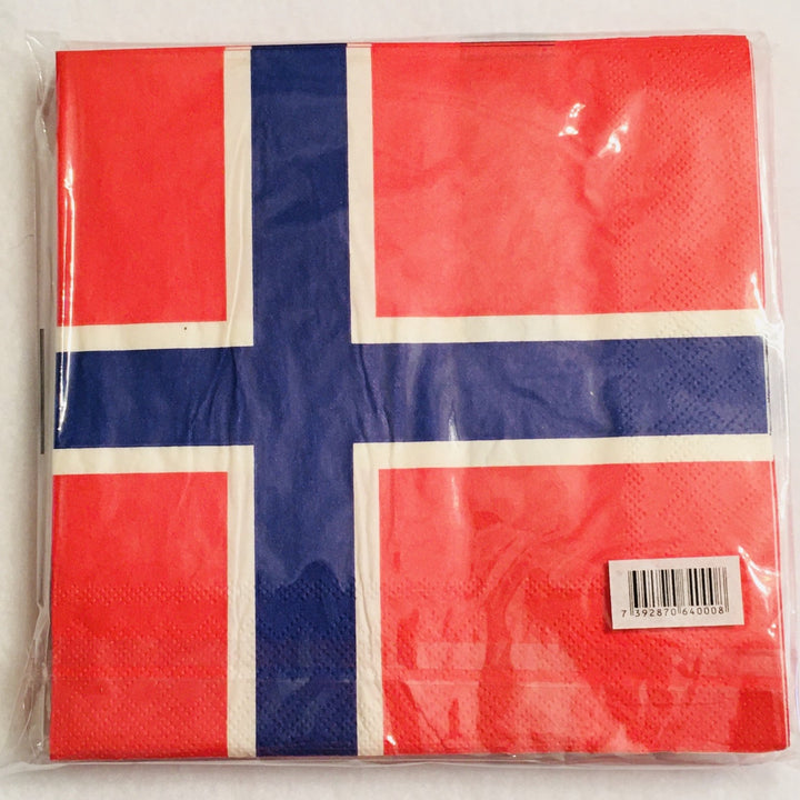 Norway flag paper napkins