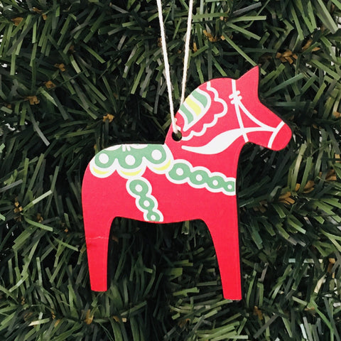 Dala horse ornament - Red