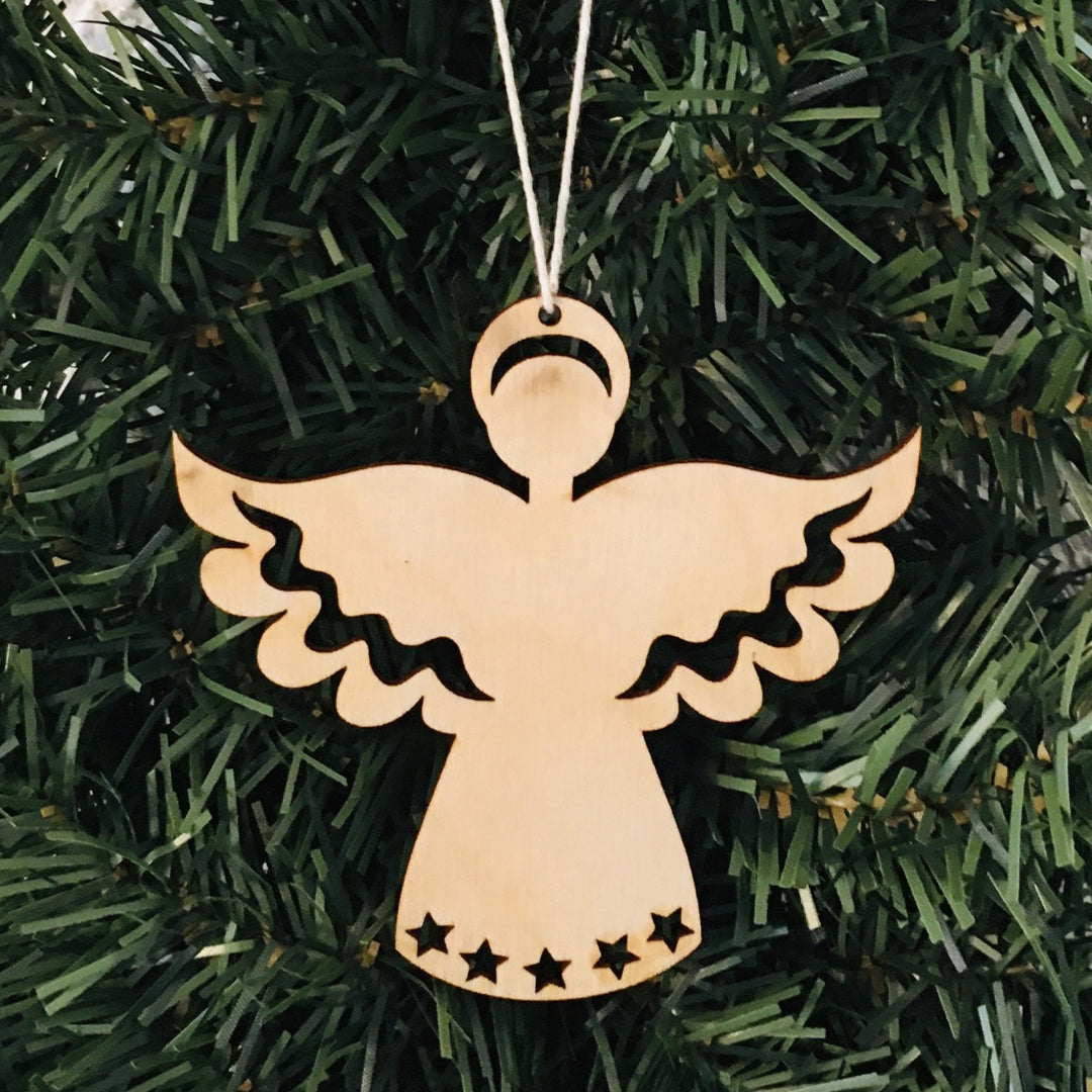 Baltic birch ornament - Angel