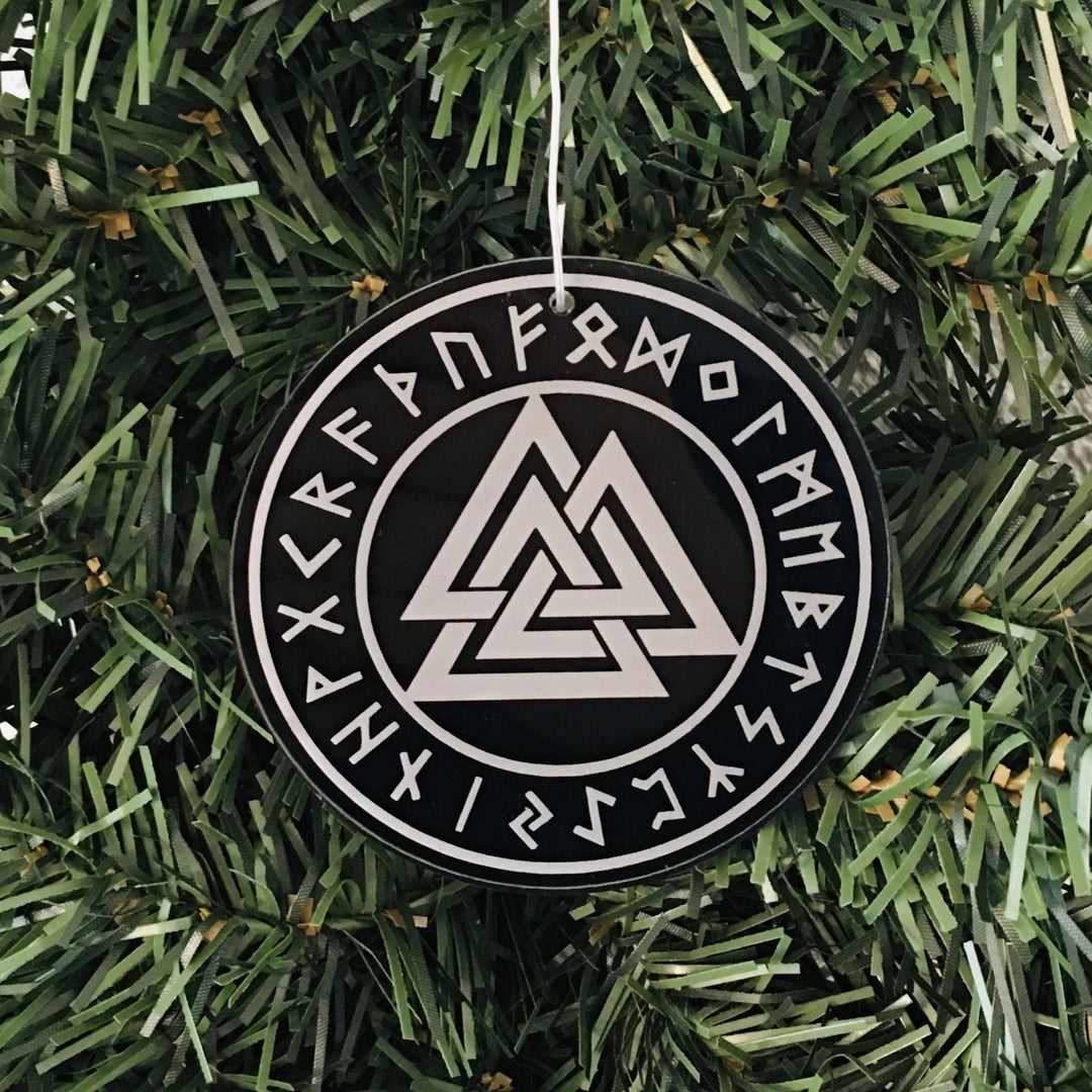 Valknut with Runes Ornament