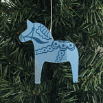 Dala horse ornament - Blue