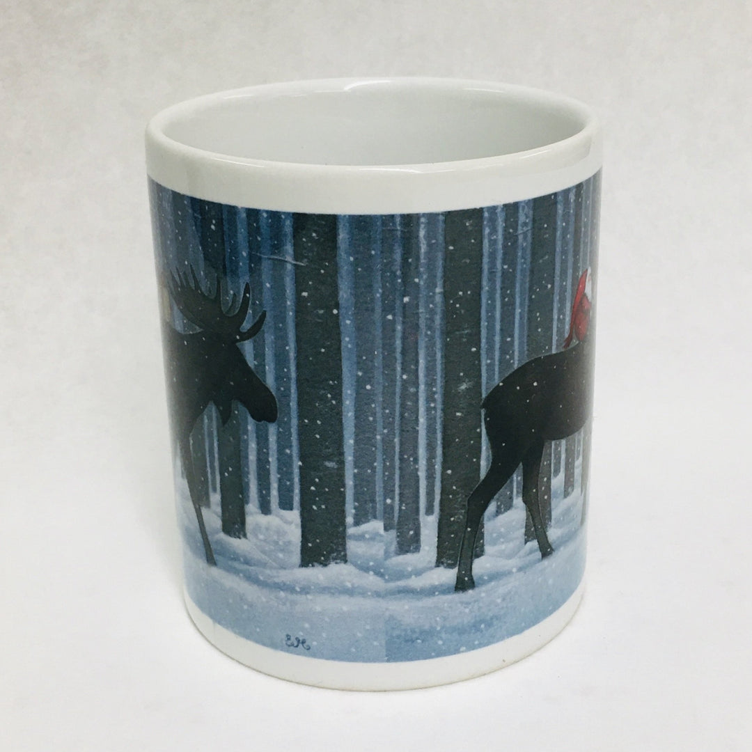 Eva Melhuish Tall Trees moose. coffee mug