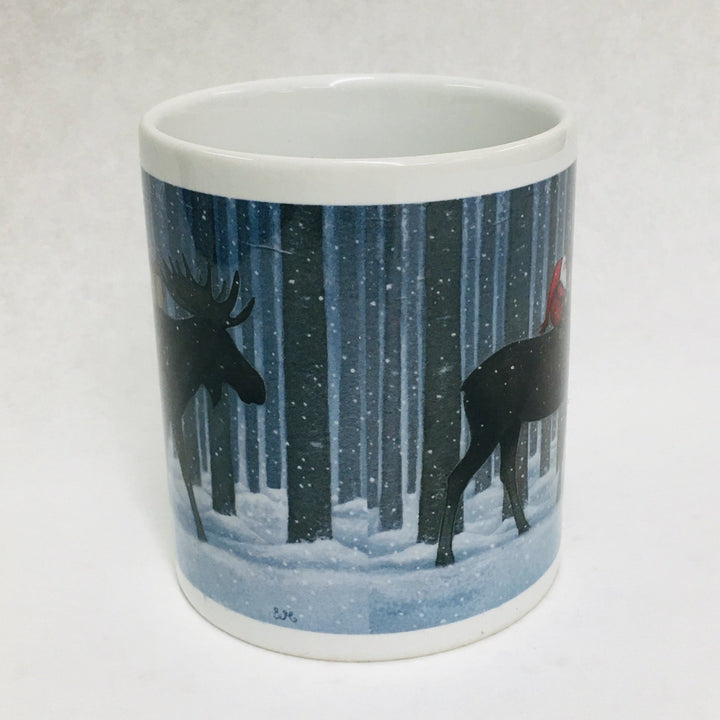 Eva Melhuish Tall Trees moose. coffee mug