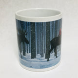 Eva Melhuish Tall Trees moose. coffee mug