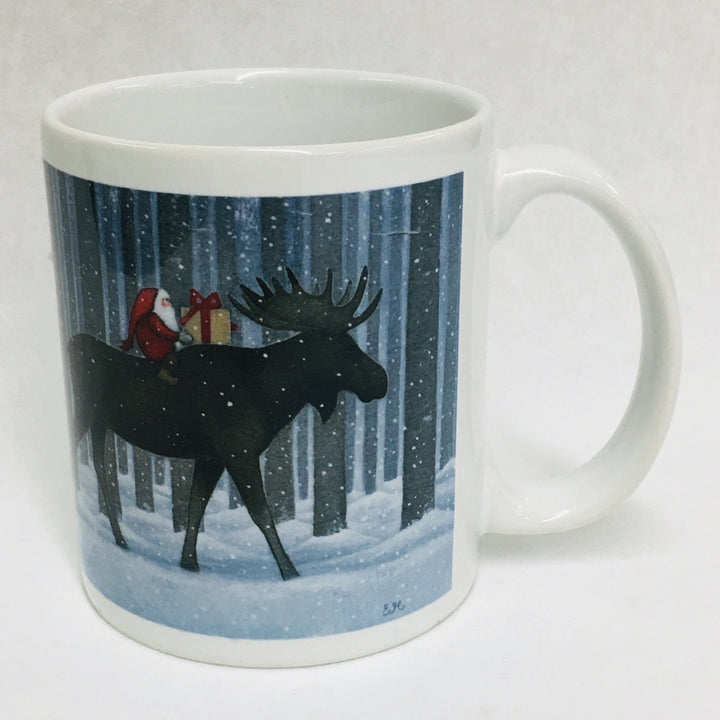 Eva Melhuish Tall Trees moose. coffee mug