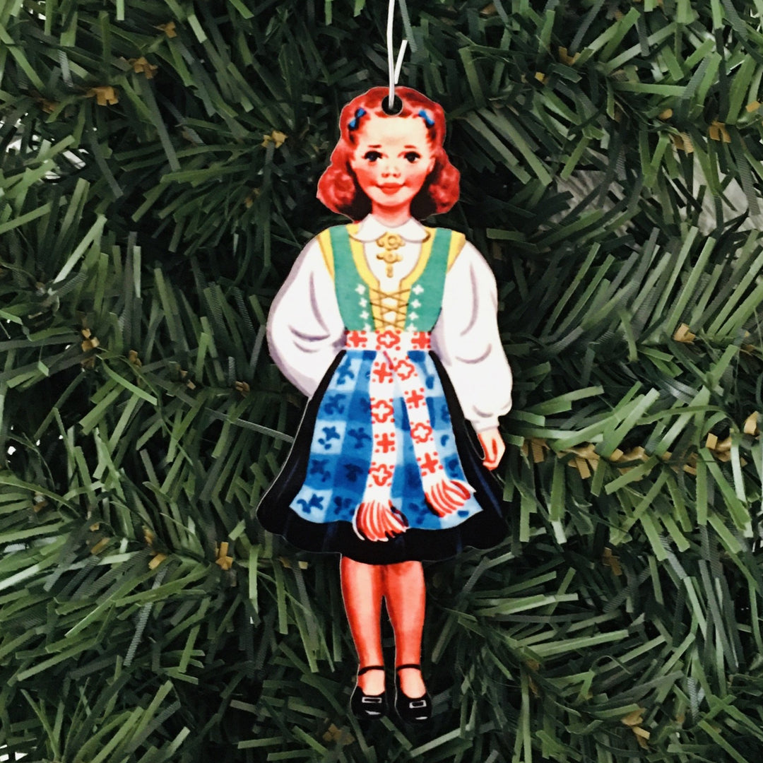 Norwegian Girl in Rogaland Bunad Ornament