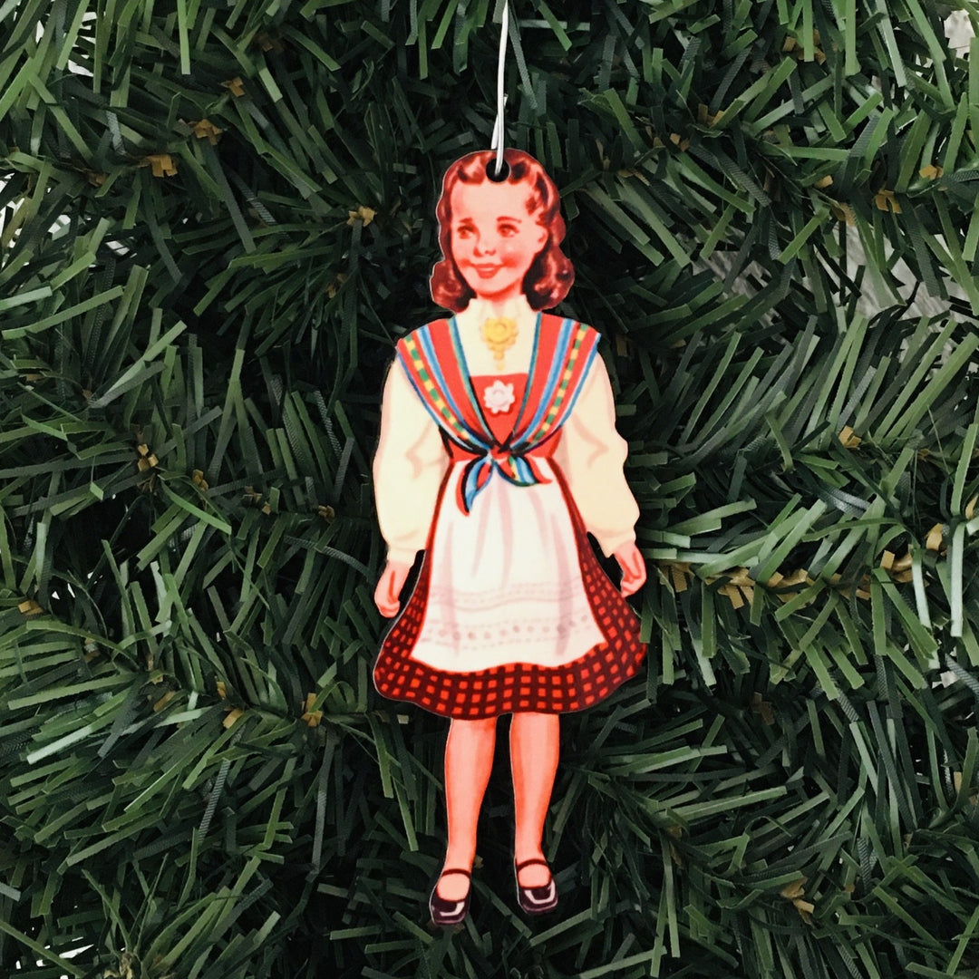 Norwegian Girl in Osterdalen Bunad Ornament