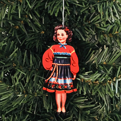 Norwegian Girl in Hitterdal Bunad Ornament