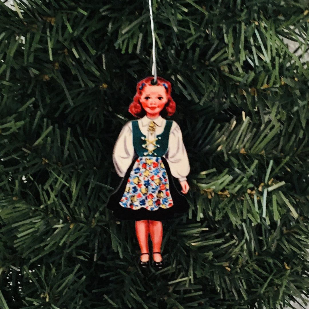 Norwegian Girl in Austagder Bunad Ornament