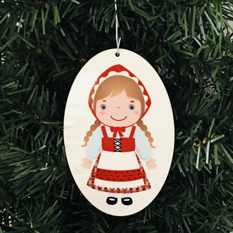 Danish Girl Ornament
