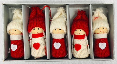 Gnome ornaments - Box of 5