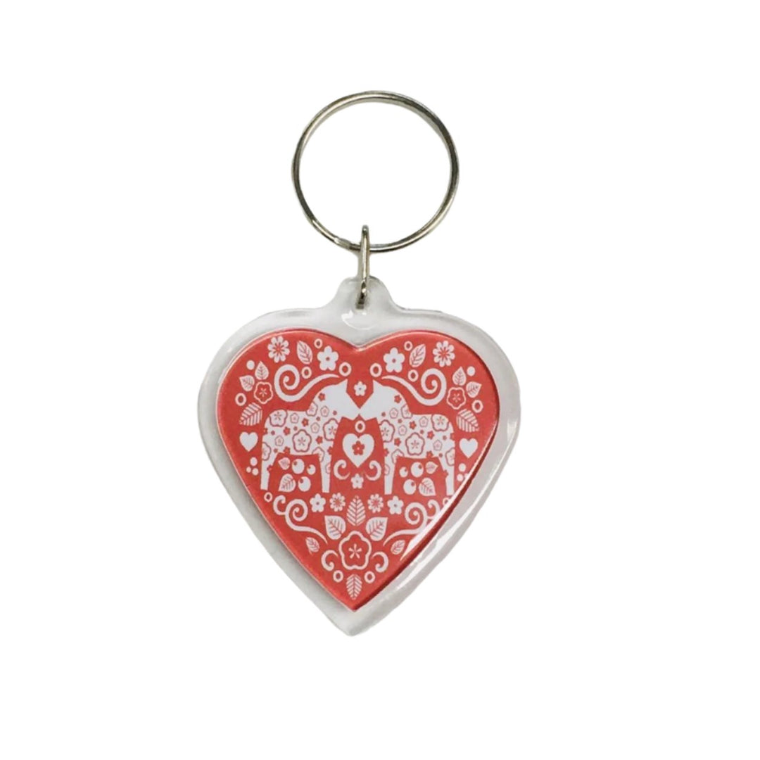 Heart Keyring,  Dala horses