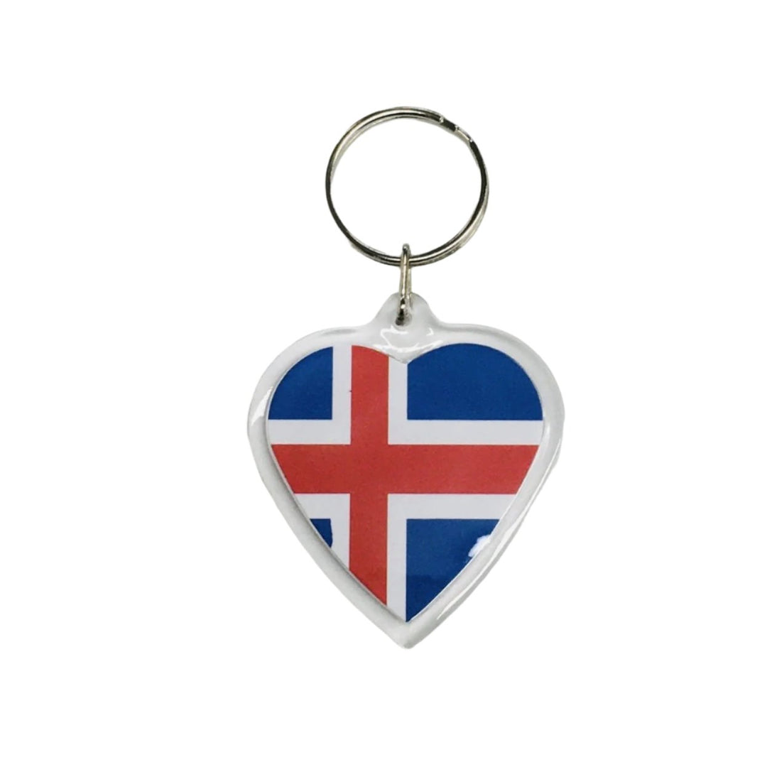 Heart Keyring, Iceland flag