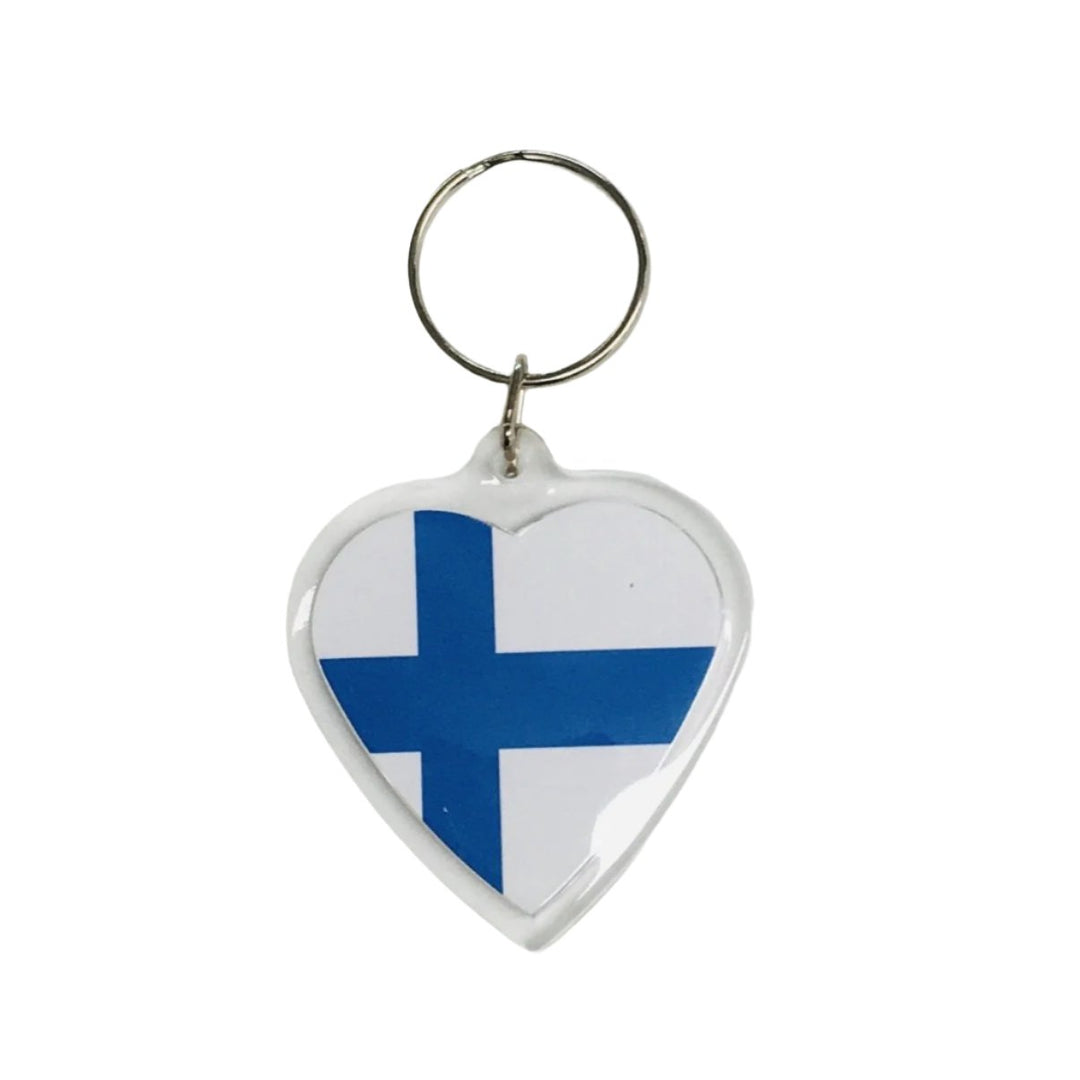 Heart Keyring, Finland flag