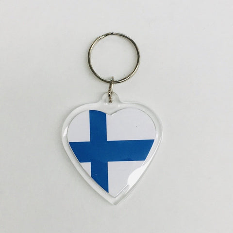 Heart Keyring, Finland flag