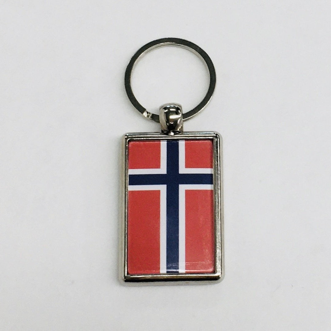 Metal Keyring, Norway flag