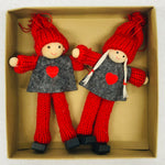 Boy & Girl gnome ornaments