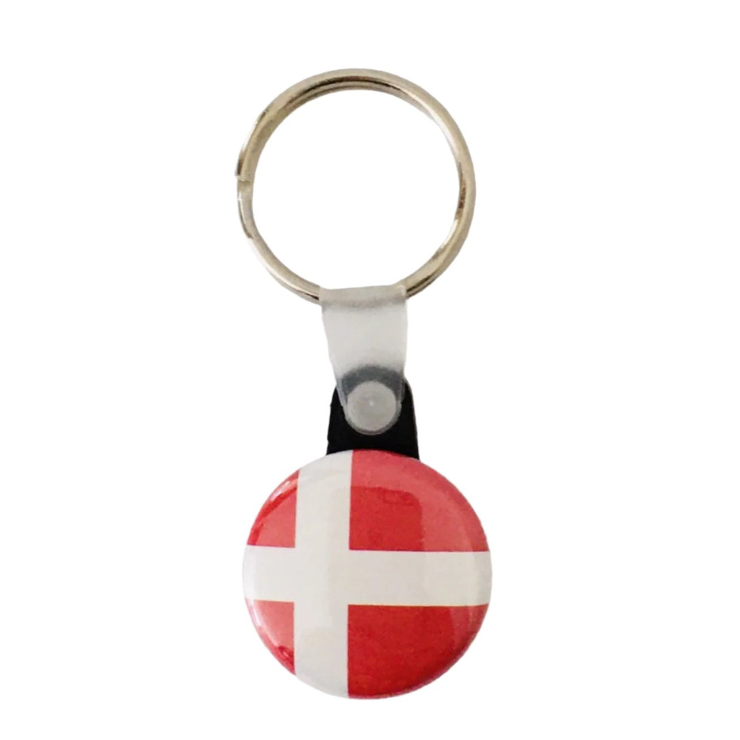 Key Ring Denmark Keyring, Denmark flag – Gift Chalet