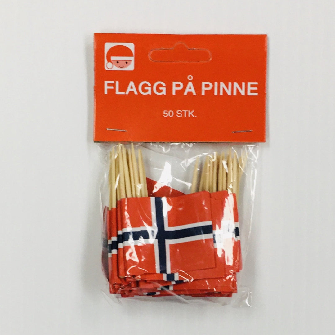 Norway Flag Toothpicks Package of 50